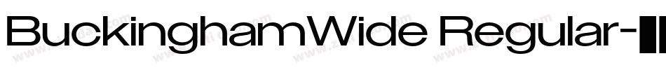 BuckinghamWide Regular字体转换